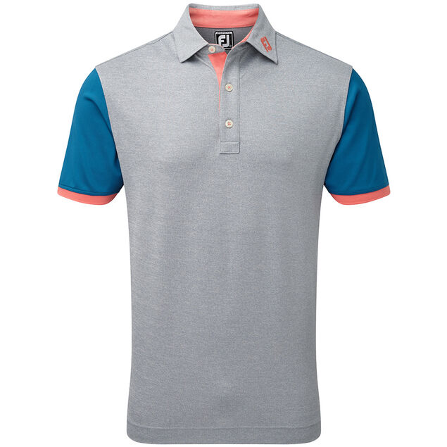FootJoy Pique Colour Block Trim Polo Shirt from american golf